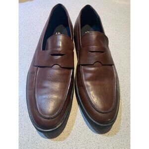 Alfani Mens Brown Slip-On Classic  Penny Loafers Memory Foam Manmade Size 9.5M